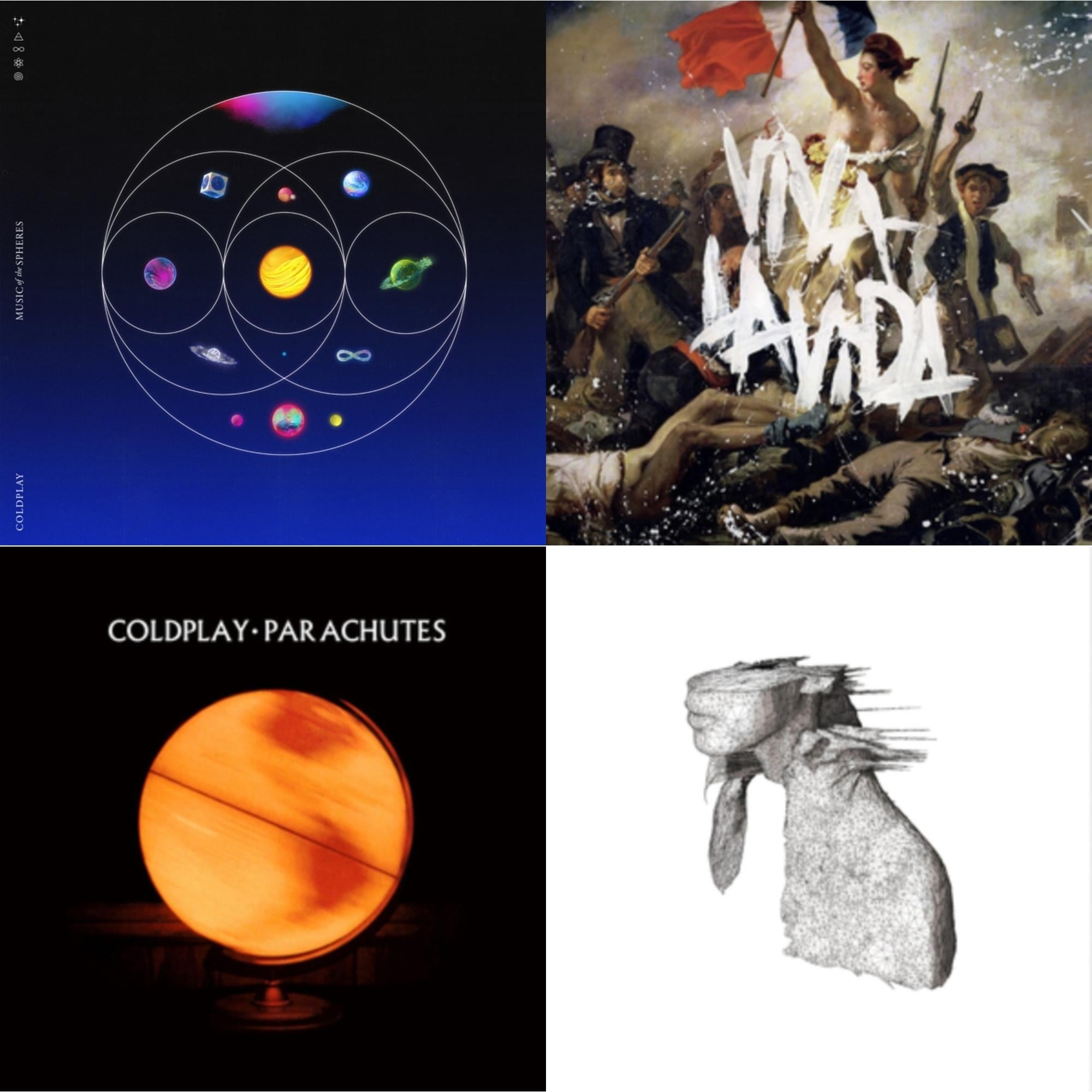 Music Of The Spheres & Viva La Vida Or Death & All His Friends & Parachutes & Rush Of Blood To The Head