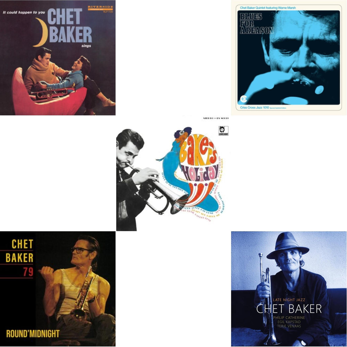 It Could Happen To You & Round Midnight 79 & Baker's Holiday (Verve Acoustic Sounds Series) & Blues For A Reason (Feat. Warne Marsh) & Late Night Jazz (2LP)