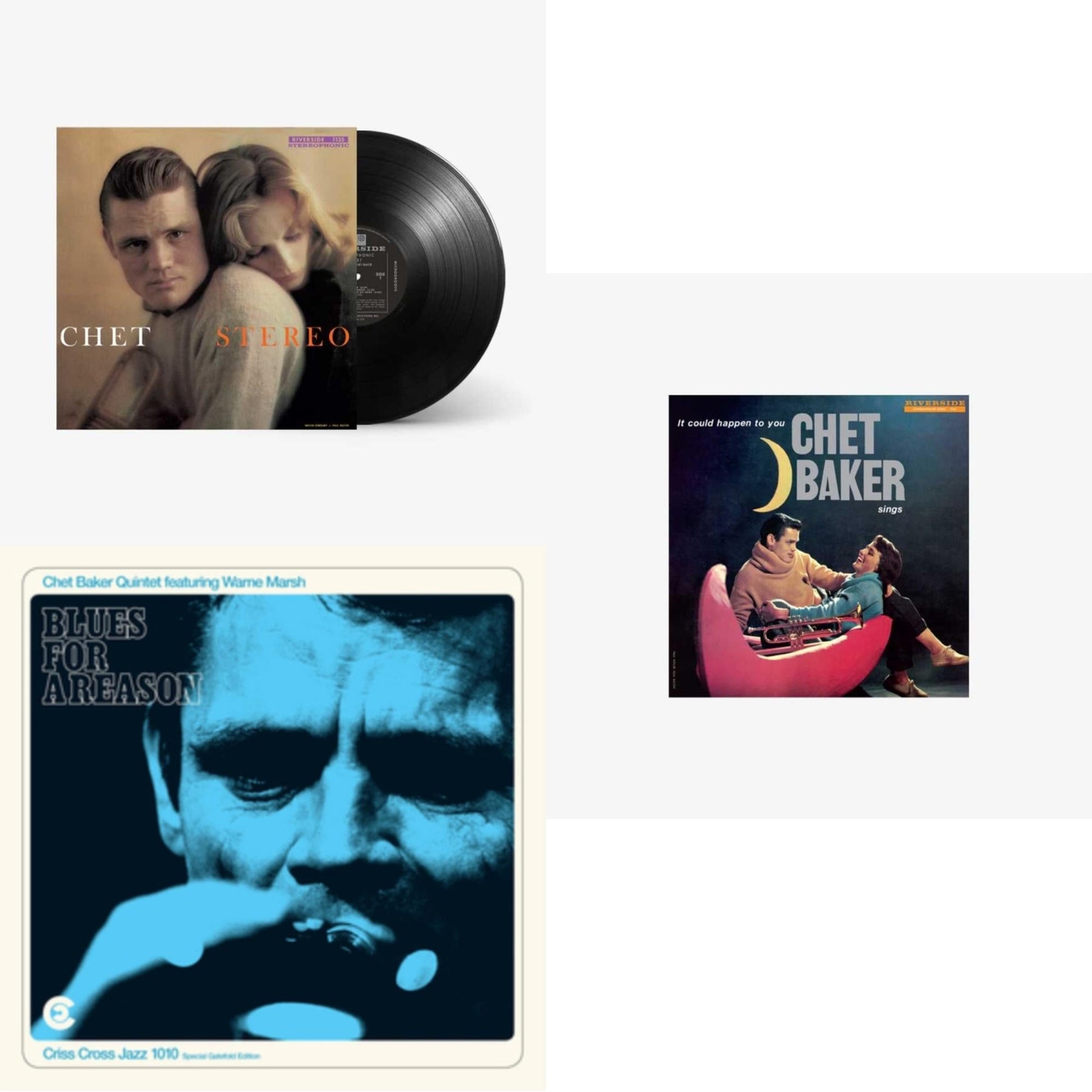 This is a 3 LP Vinyl SKU bundle.
1.This LP Vinyl is brand new.Format: LP VinylThis item's title is: Blues For A Reason (Feat. Warne Marsh)Artist: Chet BakerBarcode: 8435395503782Release Date: 10/27/2023
2.This LP Vinyl is brand new.