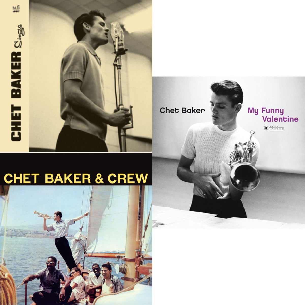 Chet Baker Sings & Chet Baker & Crew (Yellow LP Vinyl/180G) & My Funny Valentine (180G/Gatefold)