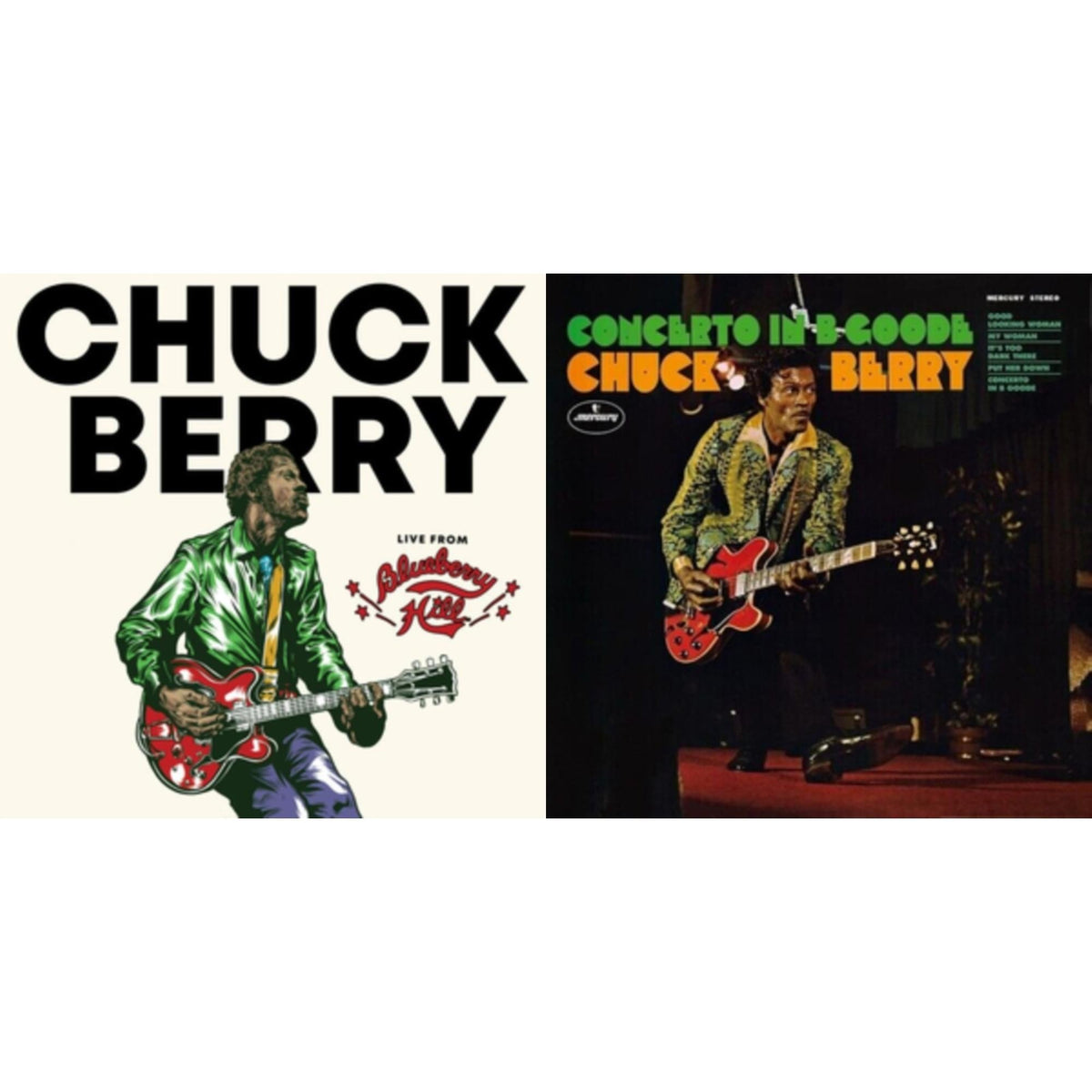 Chuck Berry - Live From Blueberry Hill & Concerto In B Goode - LP Vinyl Bundle