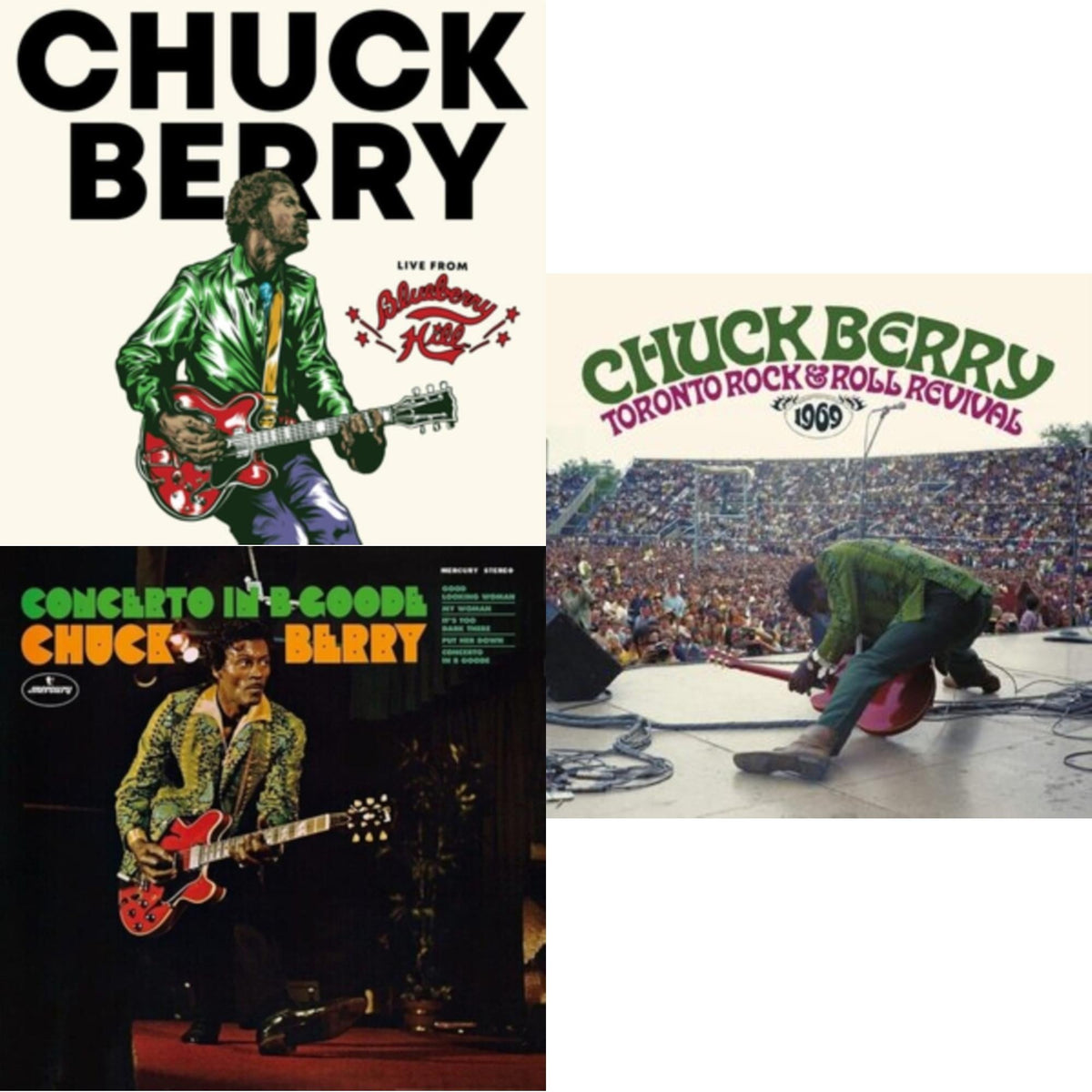 Toronto Rock 'N' Roll Revival 1969 (Swirl Vinyl/2LP) & Live From Blueberry Hill & Concerto In B Goode
