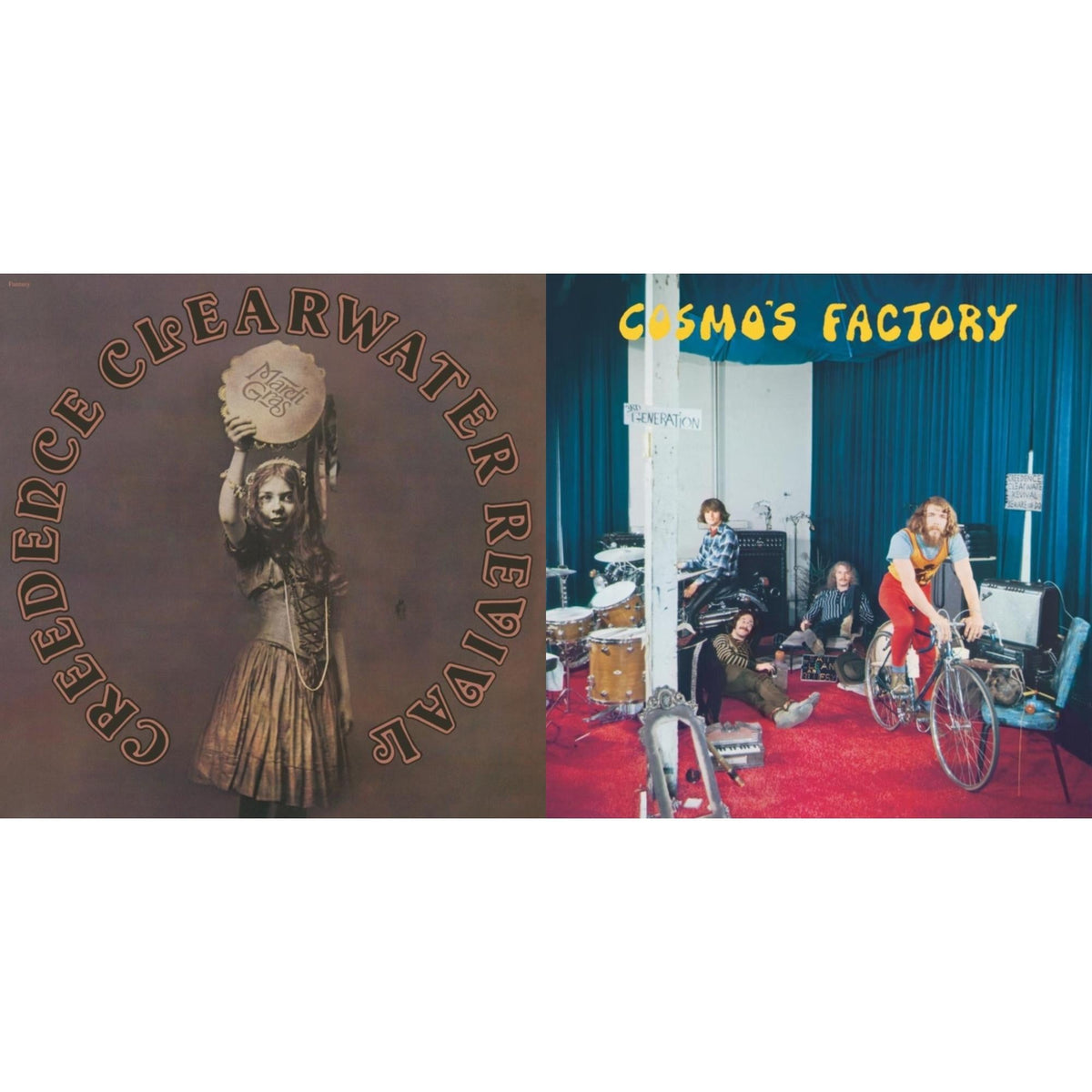 Mardi Gras (Remastered 2025) (Gold LP Vinyl) & Cosmo's Factory (Remastered 2025) (Apple Red LP Vinyl)
