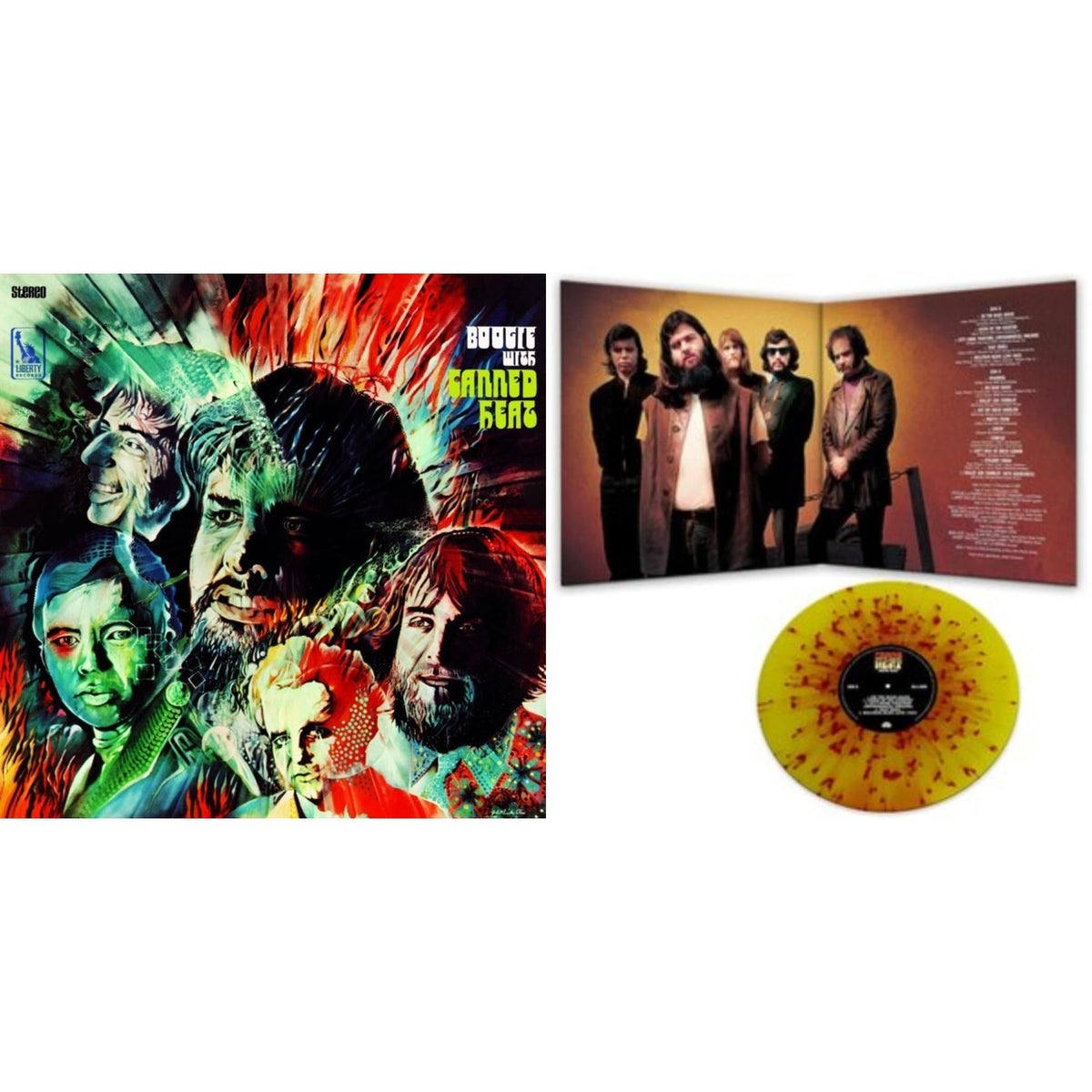 Boogie With Canned Heat (Red LP Vinyl) & Heated Blues (Red & Yellow Splatter LP Vinyl)