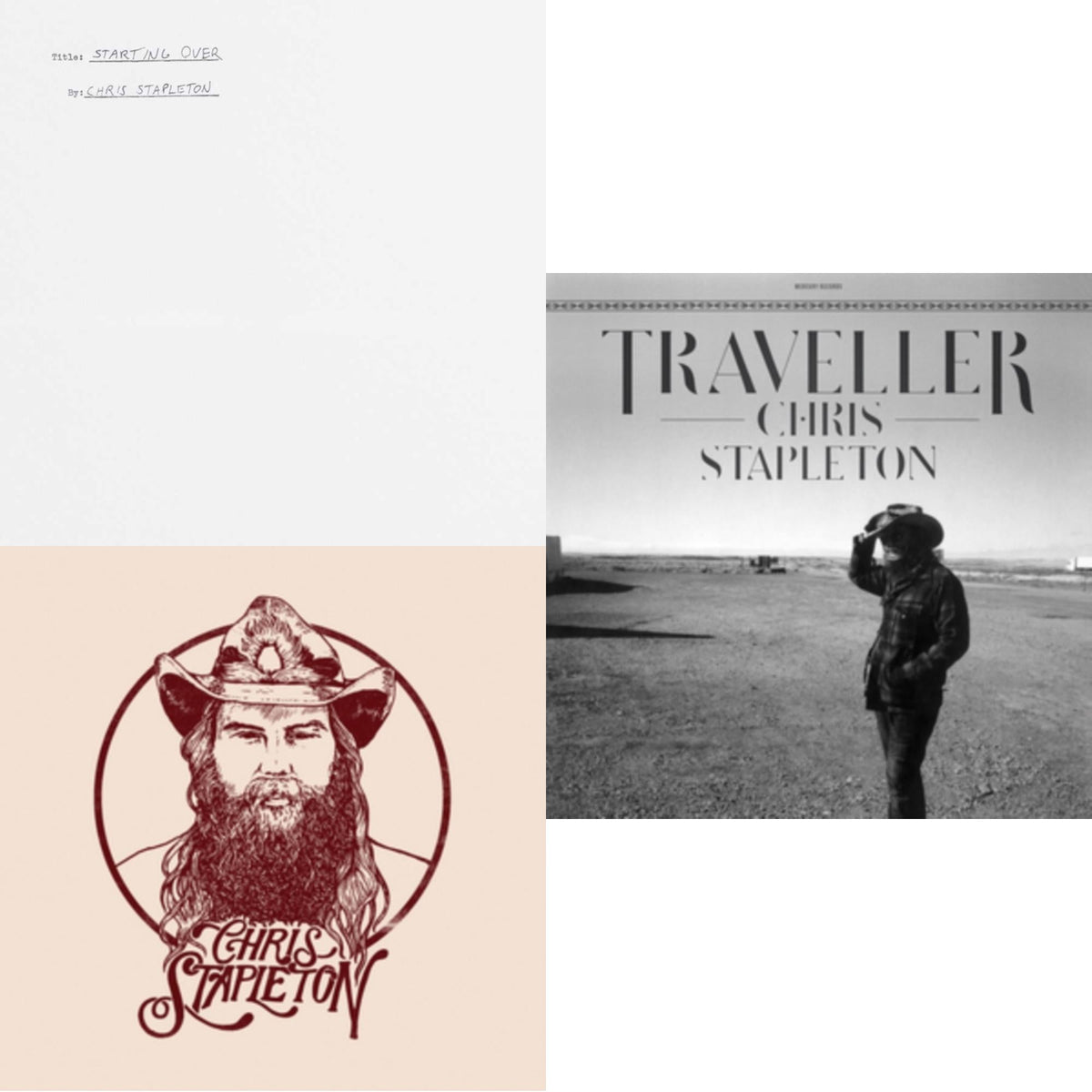 This is a 3 LP Vinyl SKU bundle.
1.This LP Vinyl is brand new.Format: LP VinylMusic Style: CountryThis item's title is: Starting Over (2LP/180G)Artist: Chris StapletonLabel: MERCURY NASHVILLEBarcode: 602435030074Release Date: 11/13/2020
2.This LP Vinyl is brand new.