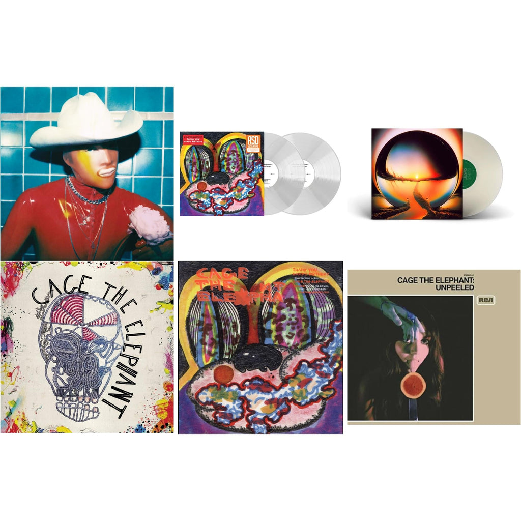 Social Cues (140G/Dl Insert) & Thank You Happy Birthday (2LP/Utra Clear Vinyl) (Rsd Esstenial) & Neon Pill (Milky Clear LP Vinyl) (I) & Cage The Elephant (180G) & Thank You Happy Birthday & Unpeeled (2LP/140G/Gatefold)