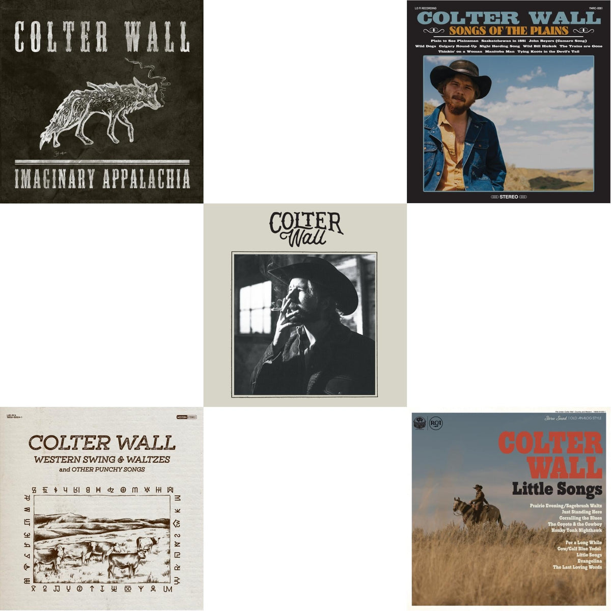 This is a 5 LP Vinyl SKU bundle.
1.This LP Vinyl is brand new.Format: LP VinylThis item's title is: Imaginary Appalachia (Red LP Vinyl)Artist: Colter WallBarcode: 196588300110Release Date: 1/19/2024
2.This LP Vinyl is brand new.