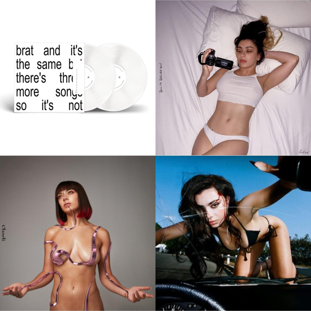 Brat & It's The Same But There's Three More Songs So It's Not (2LP/White Vinyl) & How I'm Feeling Now (Clear LP Vinyl) & Charli Charli (2LP) & Crash
