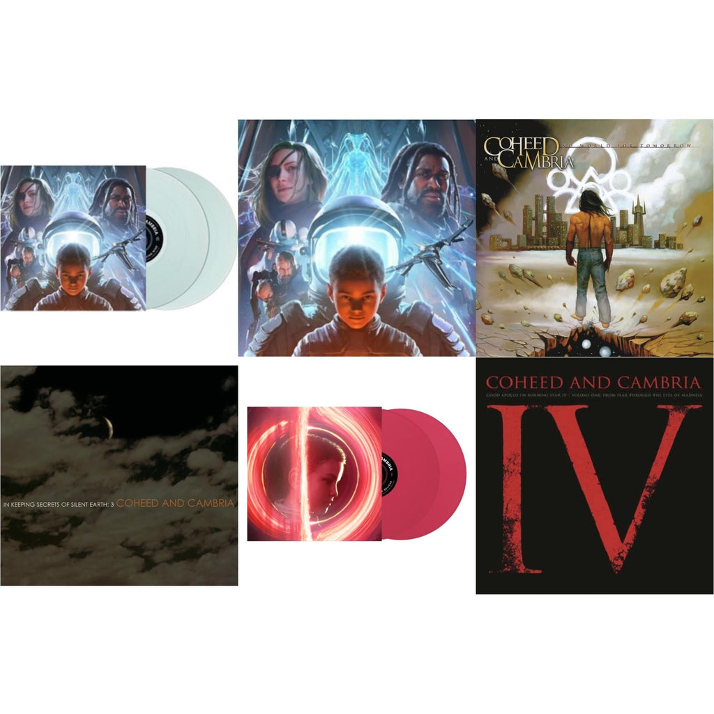 Coheed & Cambria - Vaxis Ii: A Window Of The Waking Mind (Transparent Electric Blue Vinyl/2LP) & Vaxis Ii: A Window Of The Waking Mind (Transparent Sea Blue Vinyl/2LP) (I) & Good Apollo I'm Burning Star Iv, Vol. 2: No World For Tomorrow (2LP/180G) &