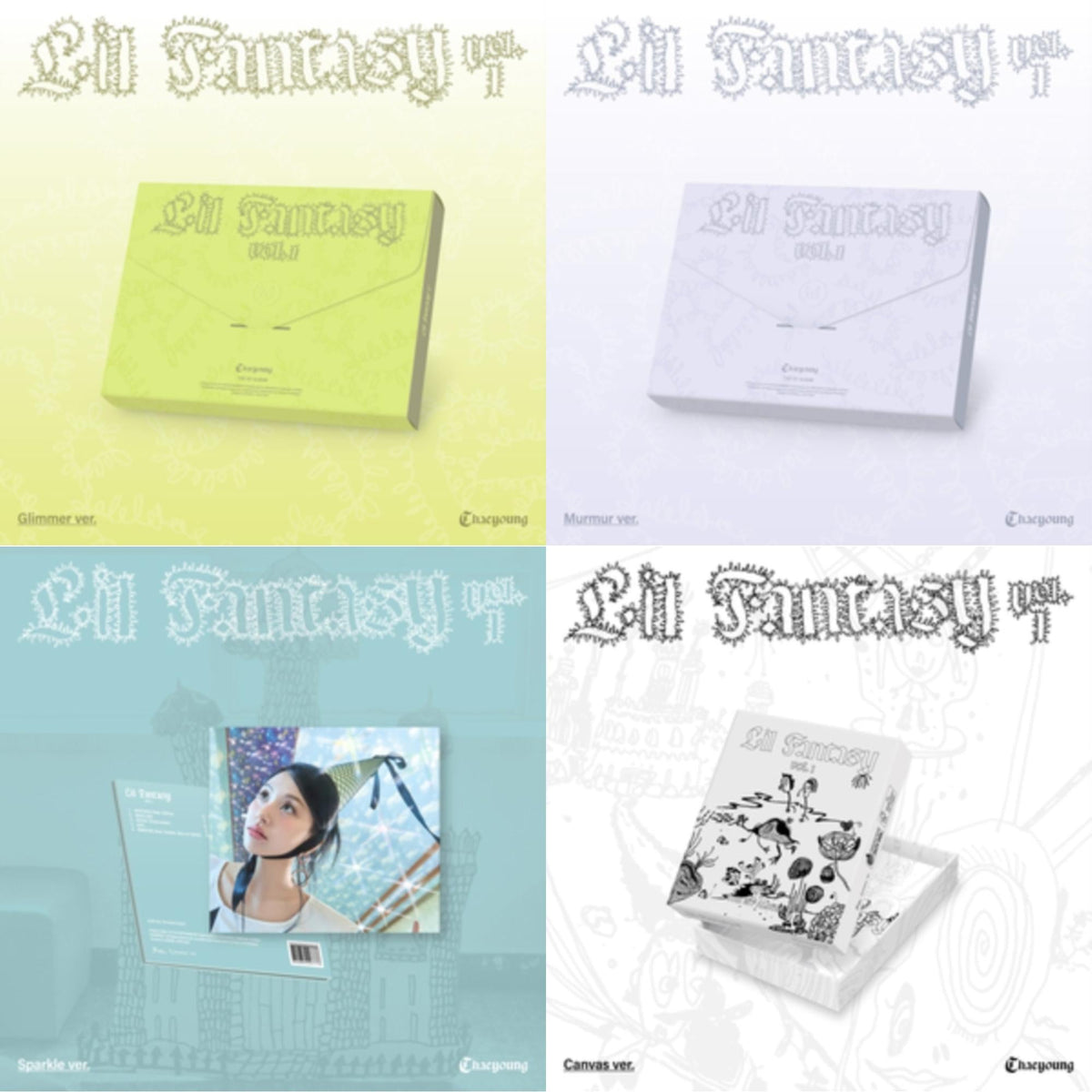 Lil Fantasy Vol.1 (Glimmer Ver.) & Lil Fantasy Vol.1 (Murmur Ver.) & Lil Fantasy Vol.1 (Sparkle Ver.) & Lil Fantasy Vol.1 (Canvas Ver.)