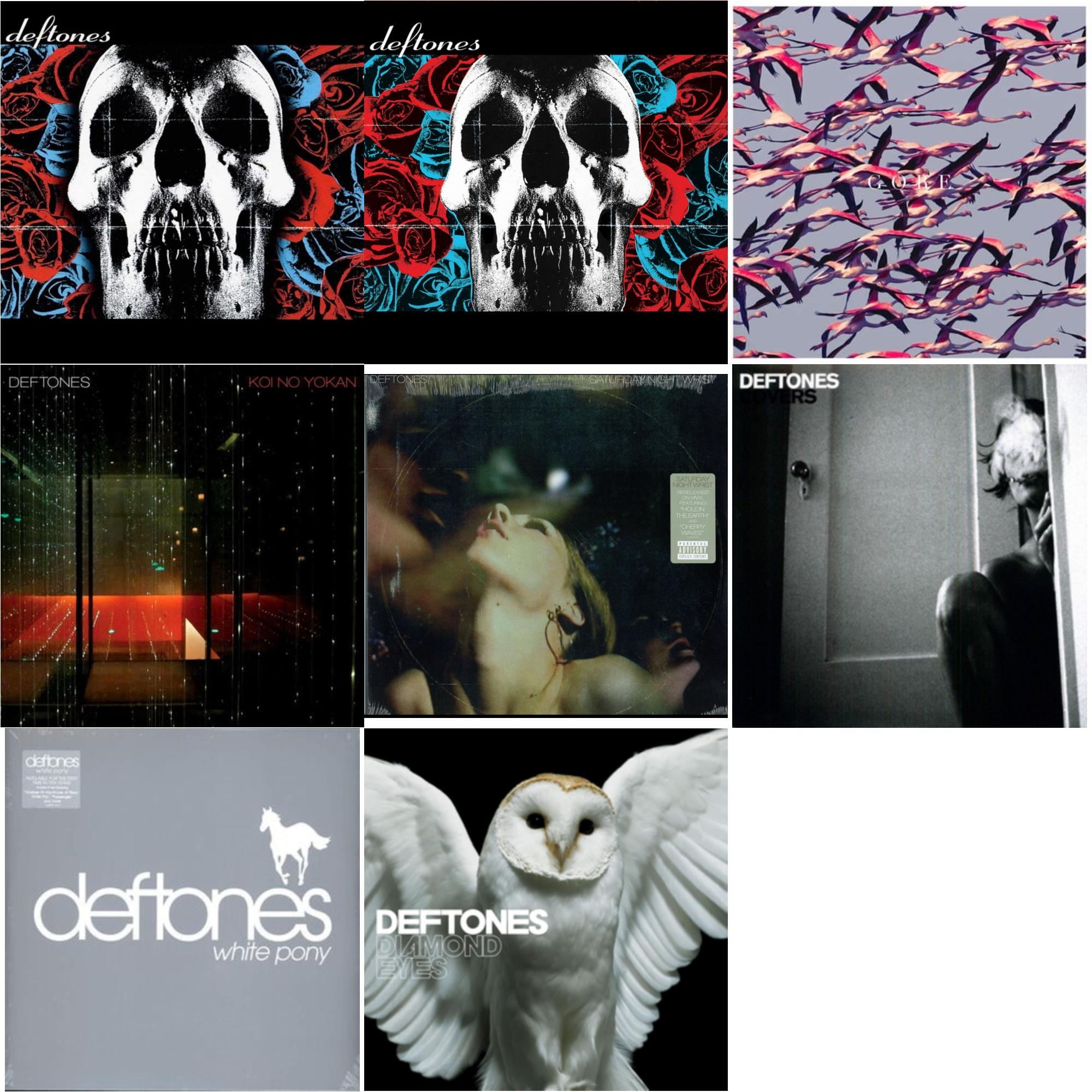 Deftones & Deftones (X) (20Th Anniversary/Ruby Red LP Vinyl) & Gore (White LP Vinyl) & Koi No Yokan & Saturday Night Wrist & Covers & White Pony & Diamond Eyes