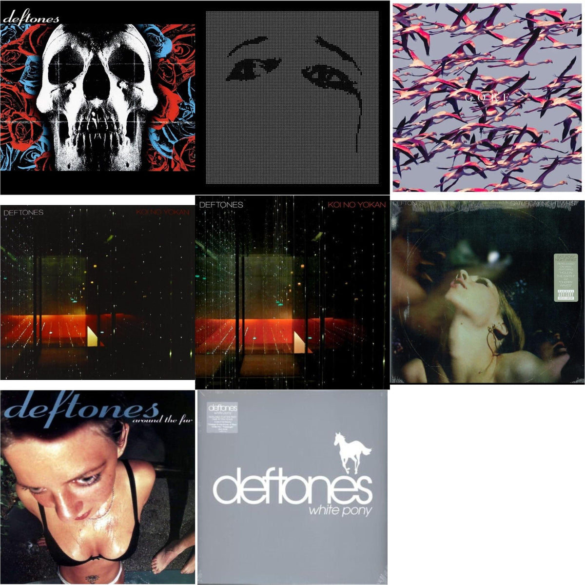 Deftones & Ohms & Gore (White LP Vinyl) & Koi No Yokan & Koi No Yokan & Saturday Night Wrist & Around The Fur (180G) & White Pony