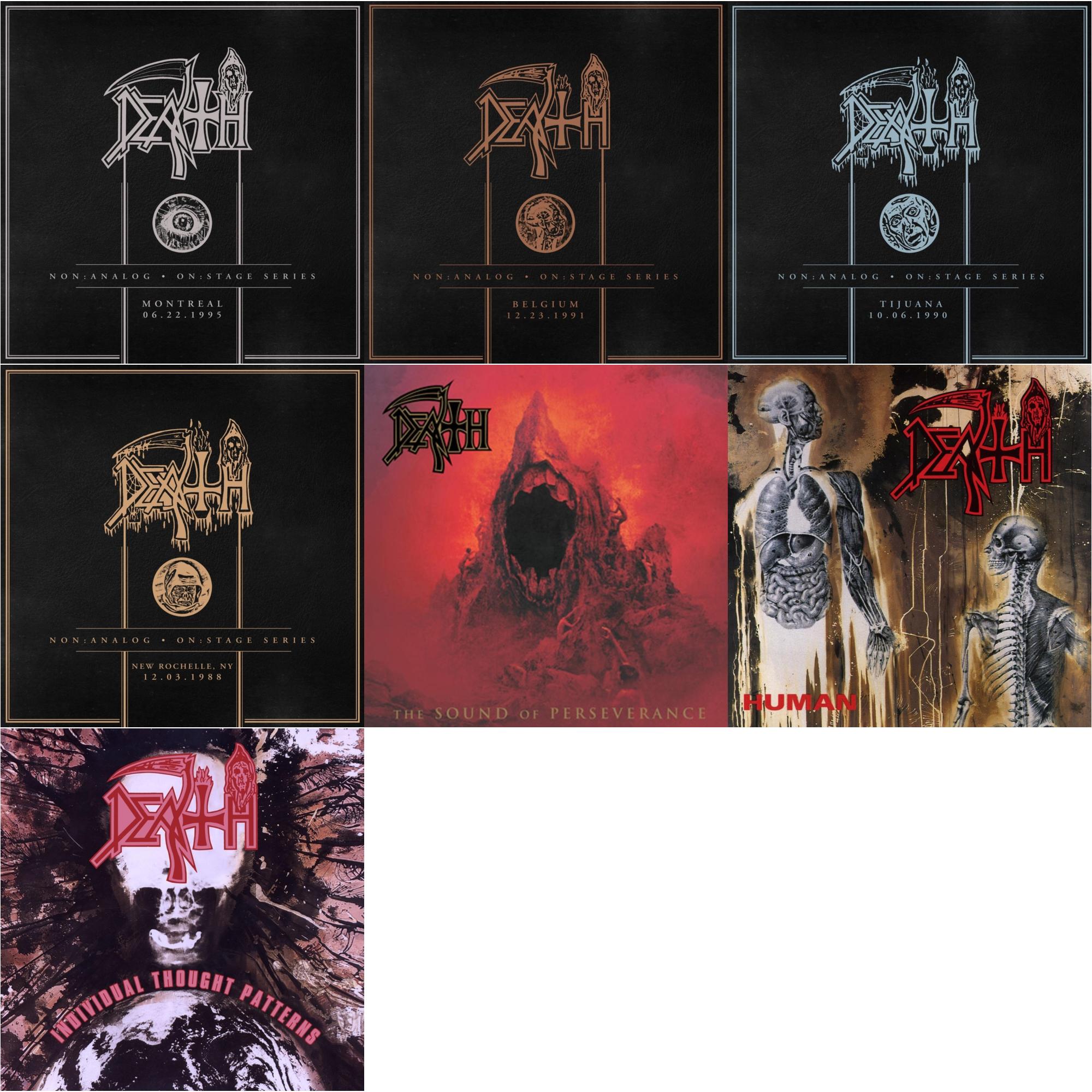 Death - Non:Analog - On:Stage Series - Montreal 06-22-1995 & Non:Analog - On:Stage Series - Belgium 12-23-1991 & Non:Analog - On:Stage Series - Tijuana 10-06-1990 & Non:Analog - On:Stage Series - New Rochelle, Ny 12-03-1988 & Sound Of Perseve & Human
