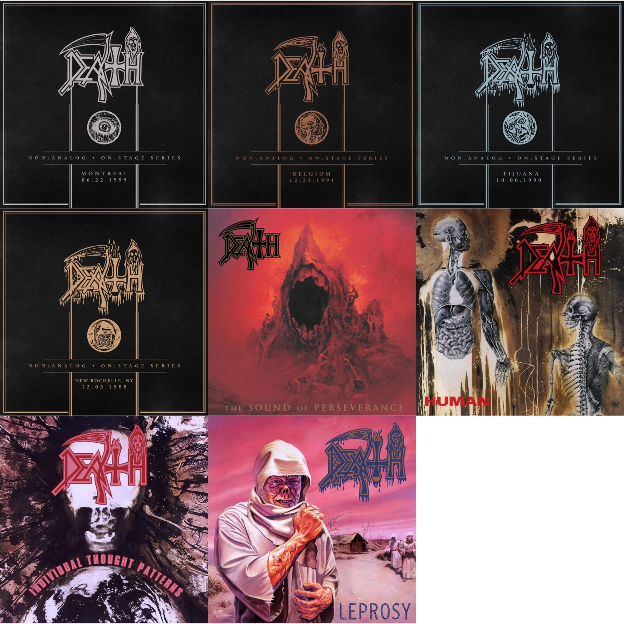 Death - Non:Analog - On:Stage Series - Montreal 06-22-1995 & Non:Analog - On:Stage Series - Belgium 12-23-1991 & Non:Analog - On:Stage Series - Tijuana 10-06-1990 & Non:Analog - On:Stage Series - New Rochelle, Ny 12-03-1988 & Sound Of Perseve & Human