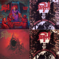 Death - Scream Bloody Gore (Neon Violet, Bone White & Red  Tri Color Merge With Splatter LP Vinyl) & Individual Thought Patterns - Reissue (Hot Pink, Bone White & Red Tri Color Merge W/ Splatter LP Vinyl) & Sound Of Perseverance (Black, Red & Gold
