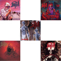 This is a 5 LP Vinyl SKU bundle.
1.This LP Vinyl is brand new.Format: LP VinylMusic Style: Death MetalThis item's title is: Leprosy (Reissue)Artist: DeathLabel: RELAPSEBarcode: 781676722815Release Date: 4/29/2014
2.This LP Vinyl is brand new.