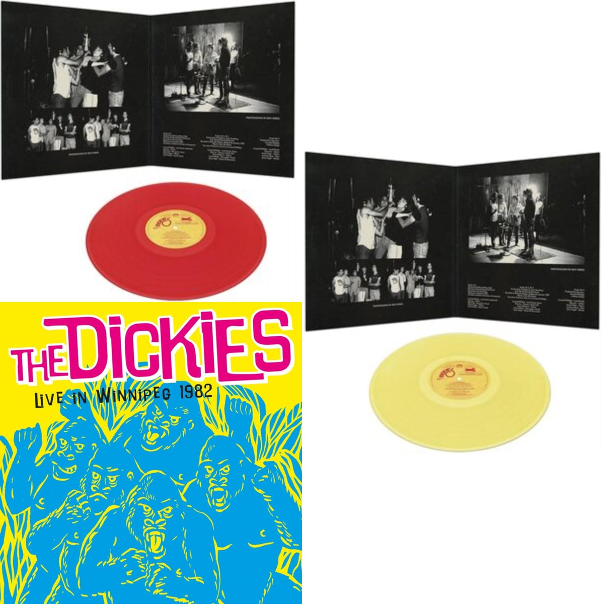Live In Winnipeg 1982 & Stukas Over Disneyland (Red LP Vinyl) & Stukas Over Disneyland (Yellow LP Vinyl)