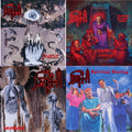 Symbolic & Scream Bloody Gore (Neon Violet, Bone White & Red  Tri Color Merge With Splatter LP Vinyl) & Human (Bone White, Blue Jay & Gold Tri Color Merge With Splatter LP Vinyl) & Spiritual Healing
