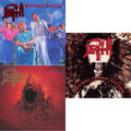 Spiritual Healing - Reissue (Red, Cyan Blue & Black Tri Color Merge With Splatter LP Vinyl) & Sound Of Perseverance (Black, Red & Gold Tri Color Merge Withsplatter Vinyl/2LP) & Individual Thought Patterns - Reissue