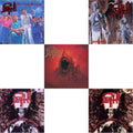 Death - Spiritual Healing - Reissue (Red, Cyan Blue & Black Tri Color Merge With Splatter LP Vinyl) & Individual Thought Patterns - Reissue (Hot Pink, Bone White & Red Tri Color Merge W/ Splatter LP Vinyl) & Sound Of Perseverance (Black, Red & Gold