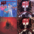 Death - Spiritual Healing - Reissue (Red, Cyan Blue & Black Tri Color Merge With Splatter LP Vinyl) & Individual Thought Patterns - Reissue (Hot Pink, Bone White & Red Tri Color Merge W/ Splatter LP Vinyl) & Sound Of Perseverance (Black, Red & Gold