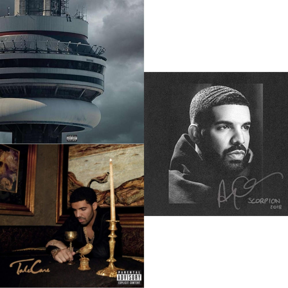 Drake - Take Care (Ex) & Views (Ex) & Scorpion (2 LP)