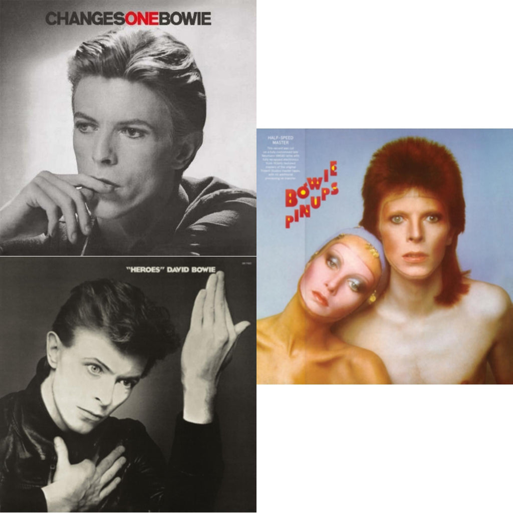 This is a 3 LP Vinyl SKU bundle.
1.This LP Vinyl is brand new.Format: LP VinylMusic Style: GlamThis item's title is: Changesonebowie (180G)Artist: David BowieLabel: RHINO/PARLOPHONEBarcode: 190295994082Release Date: 5/20/2016
2.This LP Vinyl is brand new.