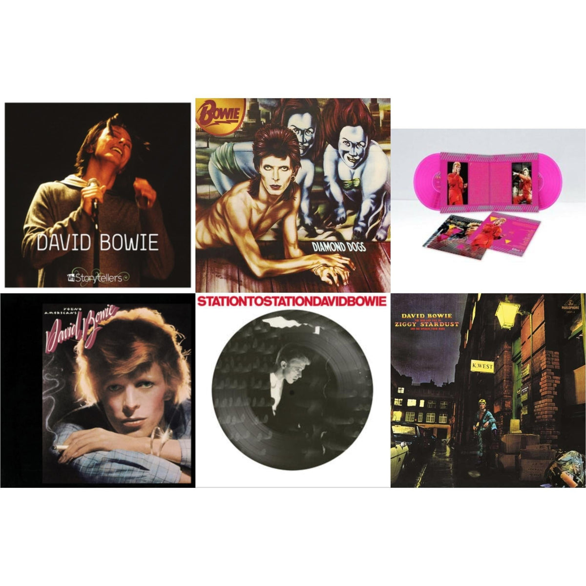 Vh1 Storytellers (Live At Manhattan Center) (2LP) & Diamond Dogs (2016 Remastered Version) & Montreal '87 (Limited/Pink LP Vinyl) & Young Americans (50Th Anniversary/Picture Disc) & Station To Station (2016 Remaster) (Picture Disc) & Rise
