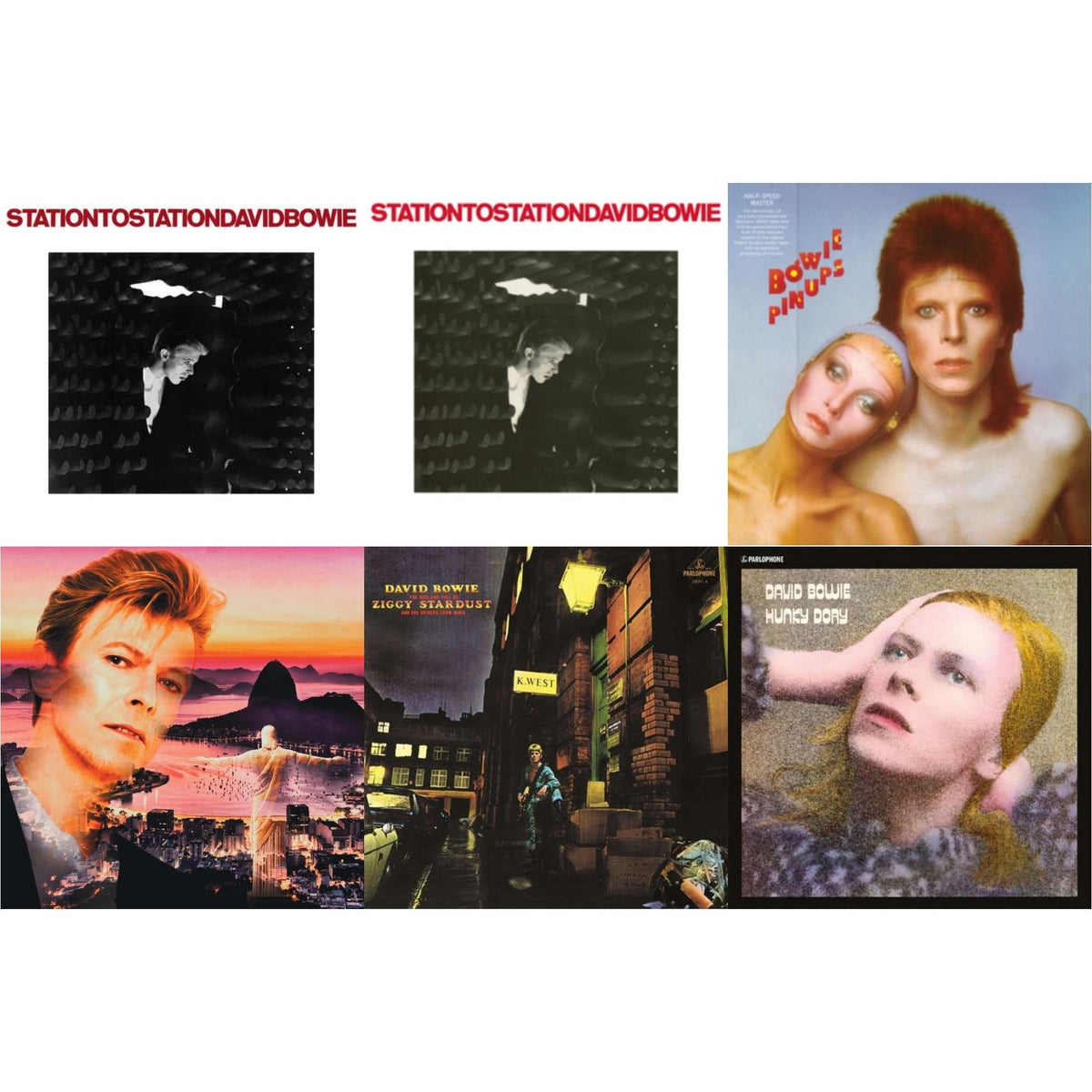 Station To Station (2016 Remastered Version) & Station To Station (2016 Remaster) & Pinups (2015 Remaster) & Live In Rio (Limited Edition/Red/White Splatter LP Vinyl) & Rise & Fall Of Ziggy Stardust (2012 Remaster) & Hunky Dory