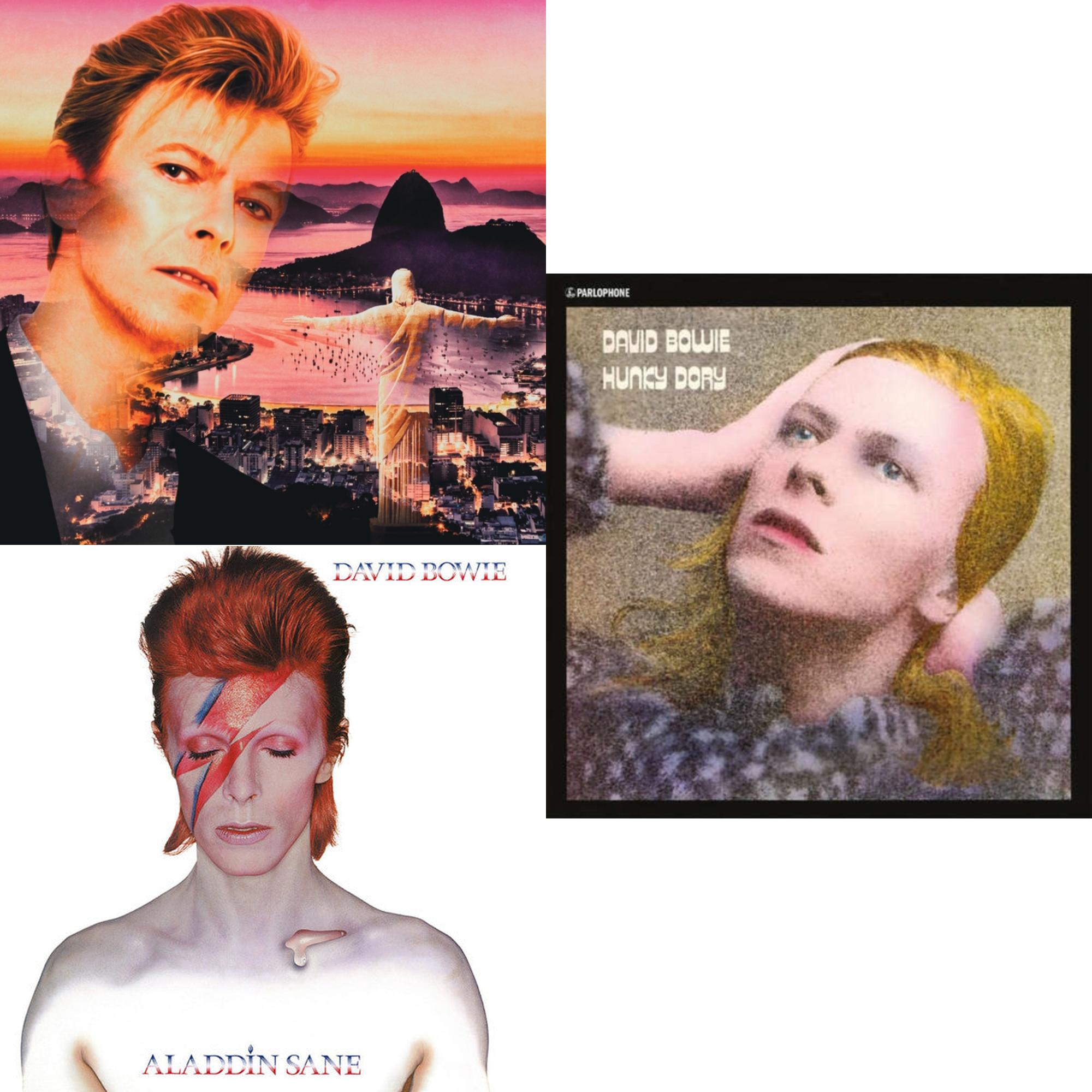 Live In Rio (Limited Edition/Red/White Splatter LP Vinyl) & Aladdin Sane & Hunky Dory