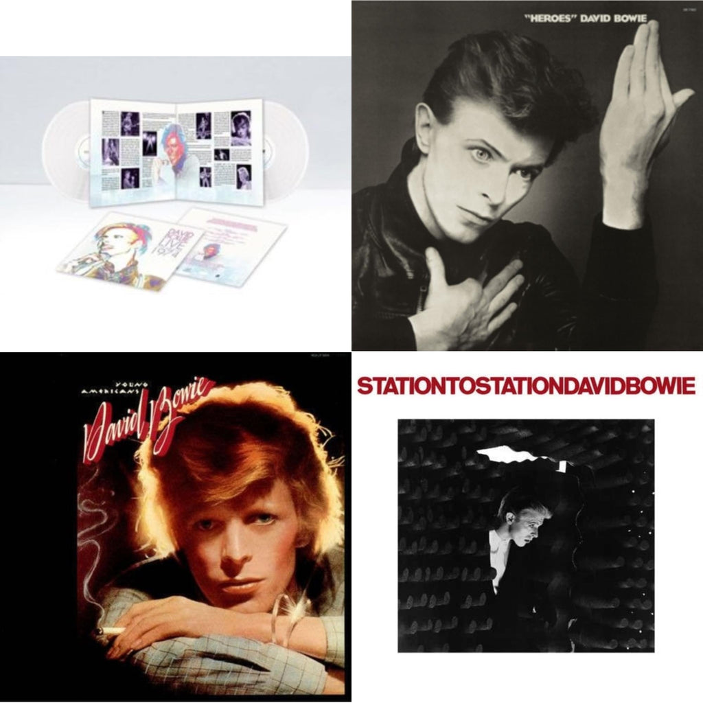 Heroes (2017 Remaster) & Station To Station (2016 Remastered Version) & Young Americans (2016 Remastered Version) & Live Los Angeles 1974 (White LP Vinyl/Limited)