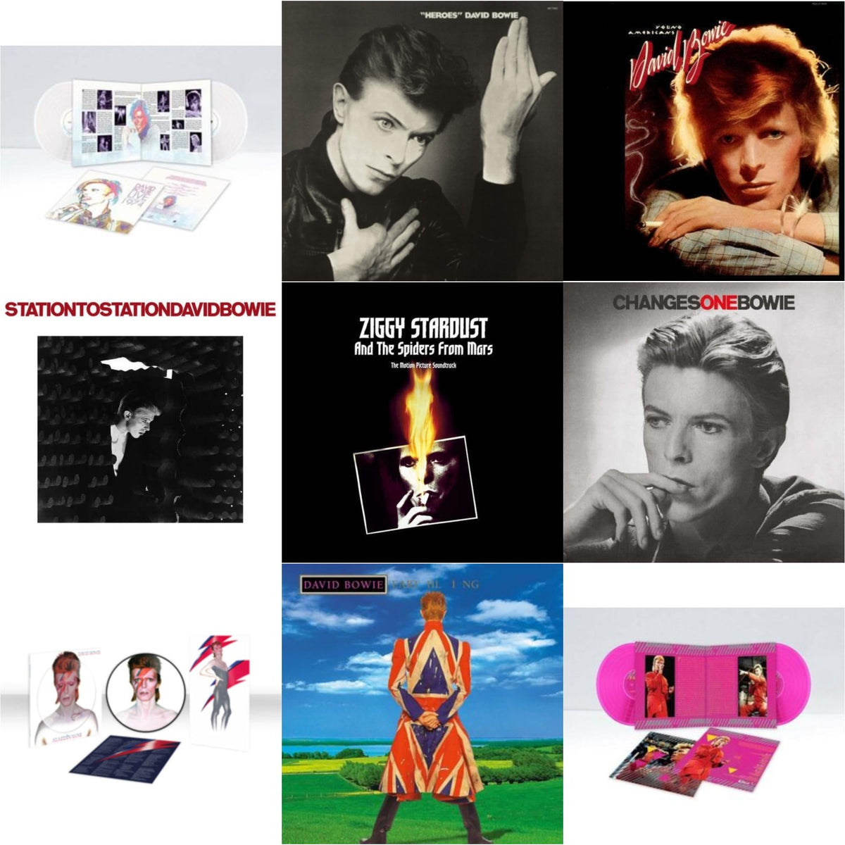 This is a 9 LP Vinyl SKU bundle.
1.This LP Vinyl is brand new.Format: LP VinylMusic Style: Drum n BassThis item's title is: Earthling (2021 Remaster/2LP)Artist: David BowieLabel: RHINO/PARLOPHONEBarcode: 190295253349Release Date: 8/5/2022
2.This LP Vinyl is brand new.
