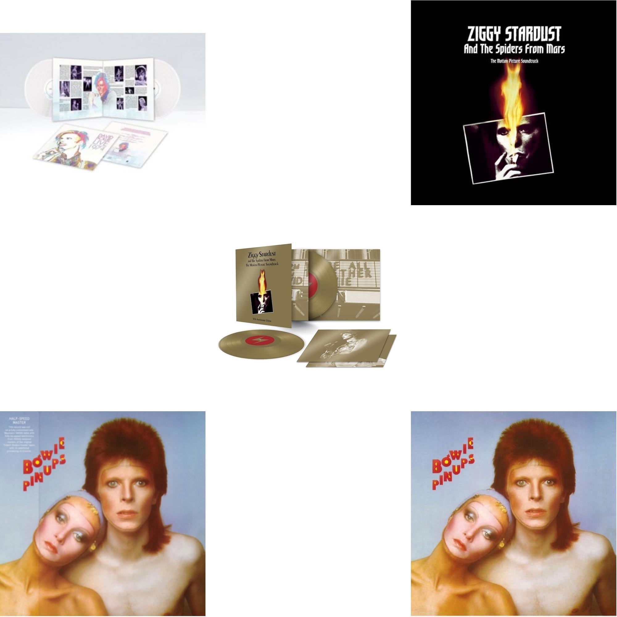 Live Los Angeles 1974 (White LP Vinyl/Limited) & Pinups (2015 Remaster) & Ziggy Stardust & The Spiders From Mars Ost (50Th Anniversary/2LP) & Ziggy Stardust & The Spiders From Mars Ost (2LP) & Pinups (2015 Remaster)