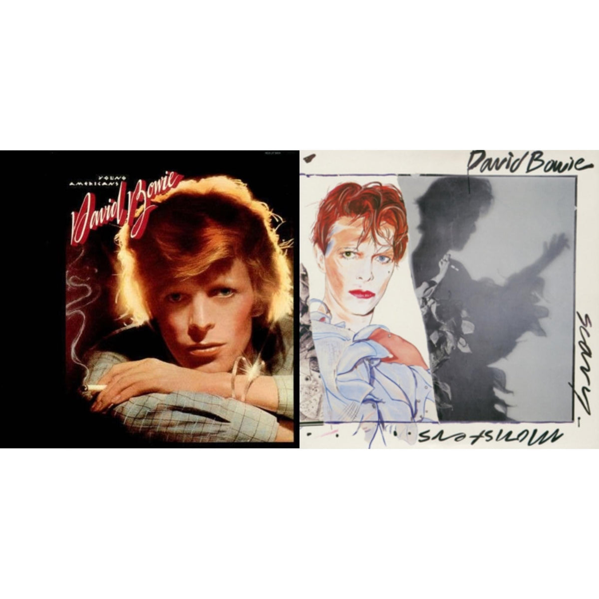 David Bowie - Scary Monsters (& Super Creeps) (2017 Remaster) & Young Americans (2016 Remastered Version) - LP Vinyl Bundle