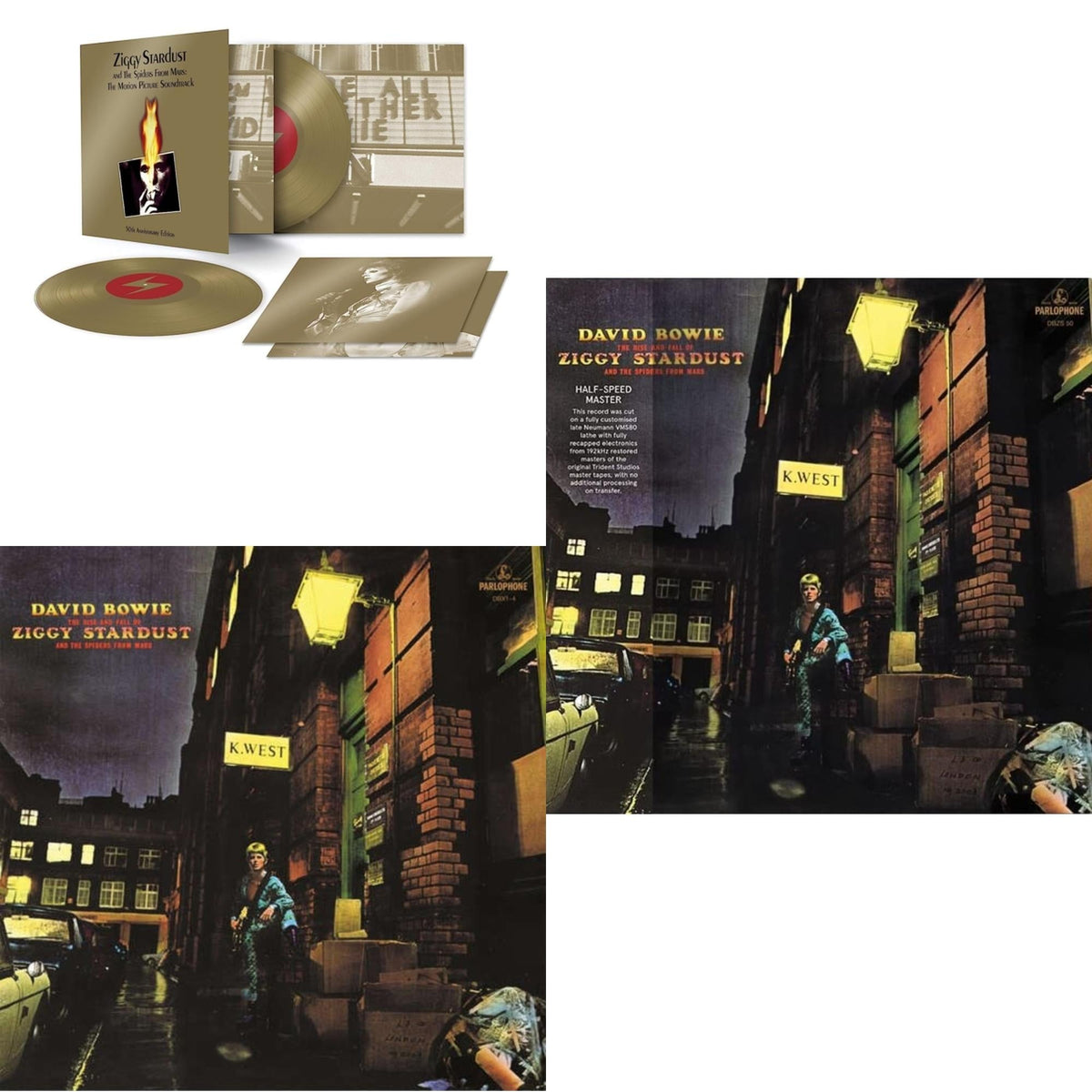 Rise & Fall Of Ziggy Stardust & The Spiders From Mars (2012 Remaster/Half-Speed Master) & Ziggy Stardust & The Spiders From Mars Ost (50Th Anniversary/2LP) & Rise & Fall Of Ziggy Stardust (2012 Remaster)