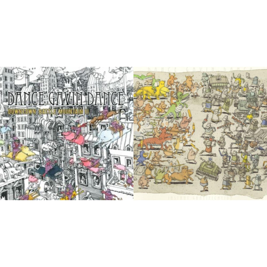 This is a 2 LP Vinyl SKU bundle.
1.This LP Vinyl is brand new.Format: LP VinylMusic Style: Post-HardcoreThis item's title is: Downtown Battle Mountain IiArtist: Dance Gavin DanceLabel: Rise Records (3)Barcode: 819531011825Release Date: 9/23/2014
2.This LP Vinyl is brand new.