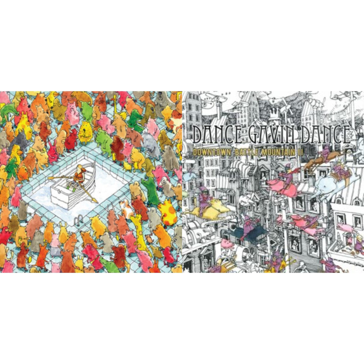 This is a 2 LP Vinyl SKU bundle.
1.This LP Vinyl is brand new.Format: LP VinylMusic Style: Alternative RockThis item's title is: Happiness (180G)Artist: Dance Gavin DanceLabel: RISE RECORDS (BMG)Barcode: 819531011771Release Date: 7/22/2014
2.This LP Vinyl is brand new.