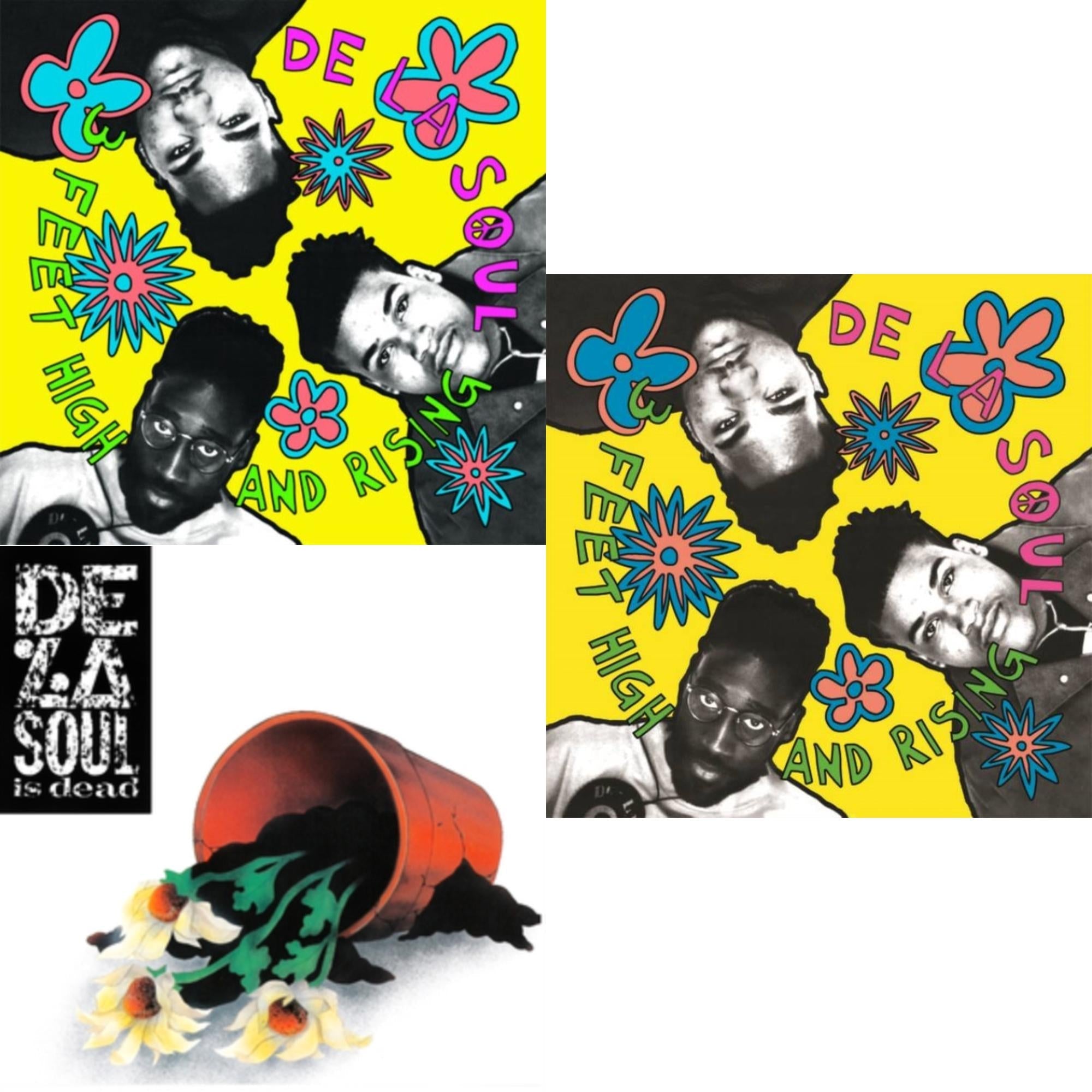 3 Feet High & Rising (2LP/Yellow Vinyl) & De La Soul Is Dead (2LP) & 3 Feet High & Rising (Magenta Vinyl/2LP)