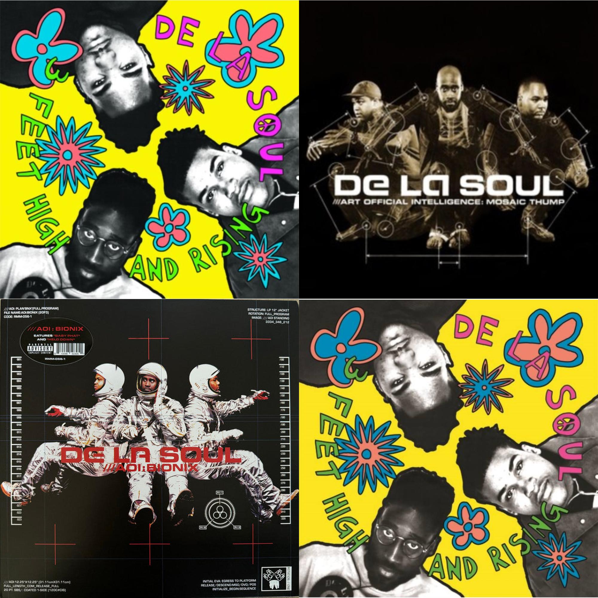 3 Feet High & Rising (2LP/Yellow Vinyl) & Art Official Intelligence: Mosaic Thump (Remaster) & Aoi: Bionix (Remaster/2LP) & 3 Feet High & Rising (Magenta Vinyl/2LP)