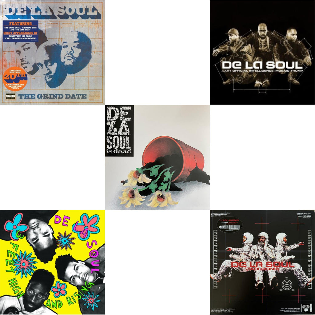 Grind Date (X) (20Th Anniversary/Splatter Vinyl/2LP) & 3 Feet High & Rising (2LP/Yellow Vinyl) & De La Soul Is Dead (2LP) & Art Official Intelligence: Mosaic Thump (Remaster) & Aoi: Bionix (Remaster/2LP)