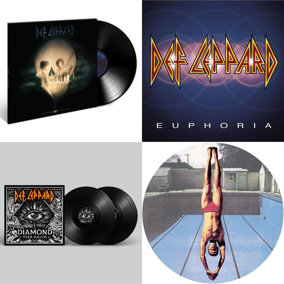 High 'N' Dry (Picture Dsic) & Diamond Star Halos (2LP) & Retro Active (2LP) & Euphoria (2LP)