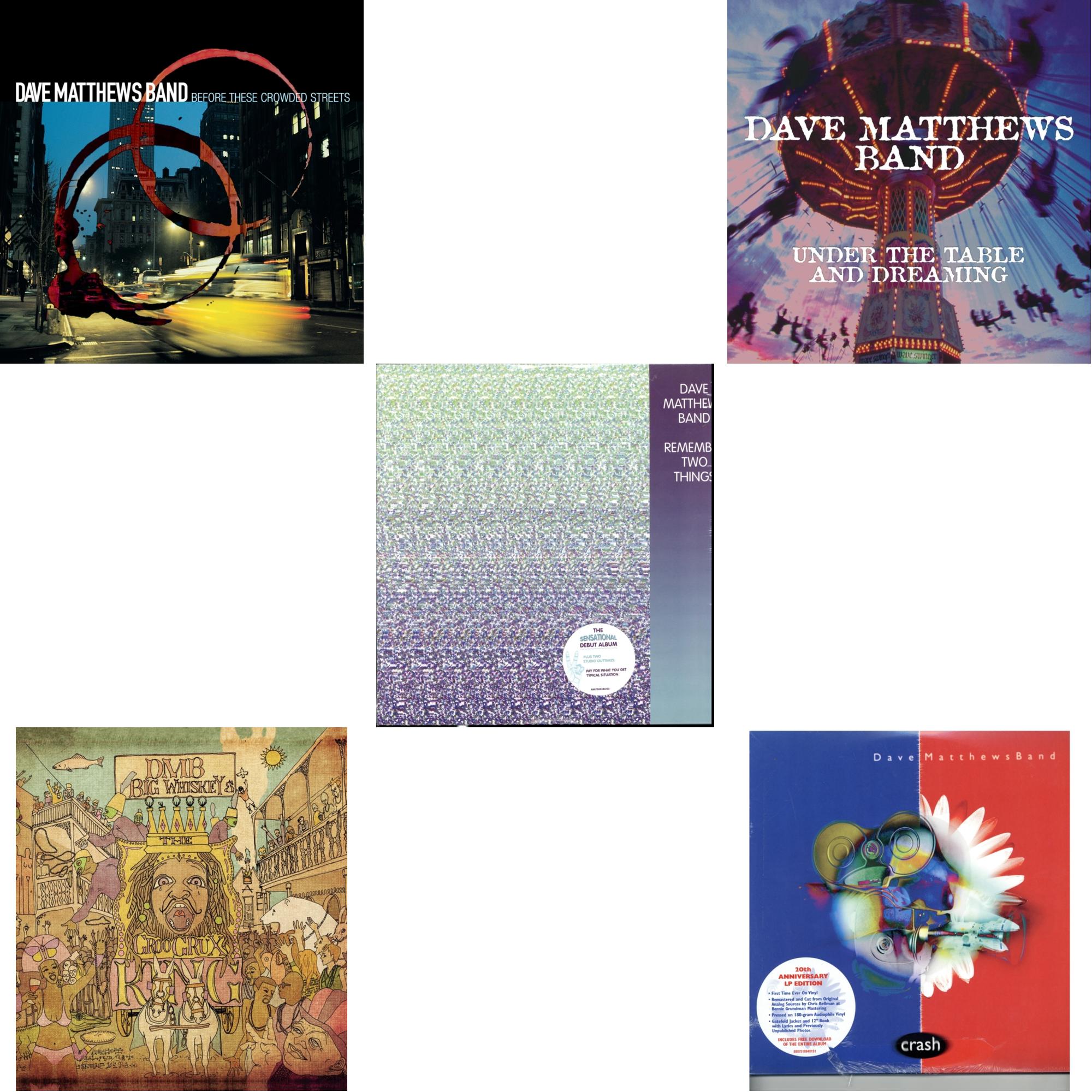 Before These Crowded Streets (2LP) & Big Whiskey & The Groogrux King (2LP/Gatefold) & Remember Two Things (2LP/180G/Dl Card) & Under The Table And Dreaming (2 LP/150G/Dl Code) & Crash Anniversary Edition (2LP/180G/Dl Card/Deluxe LP/Gatefold)