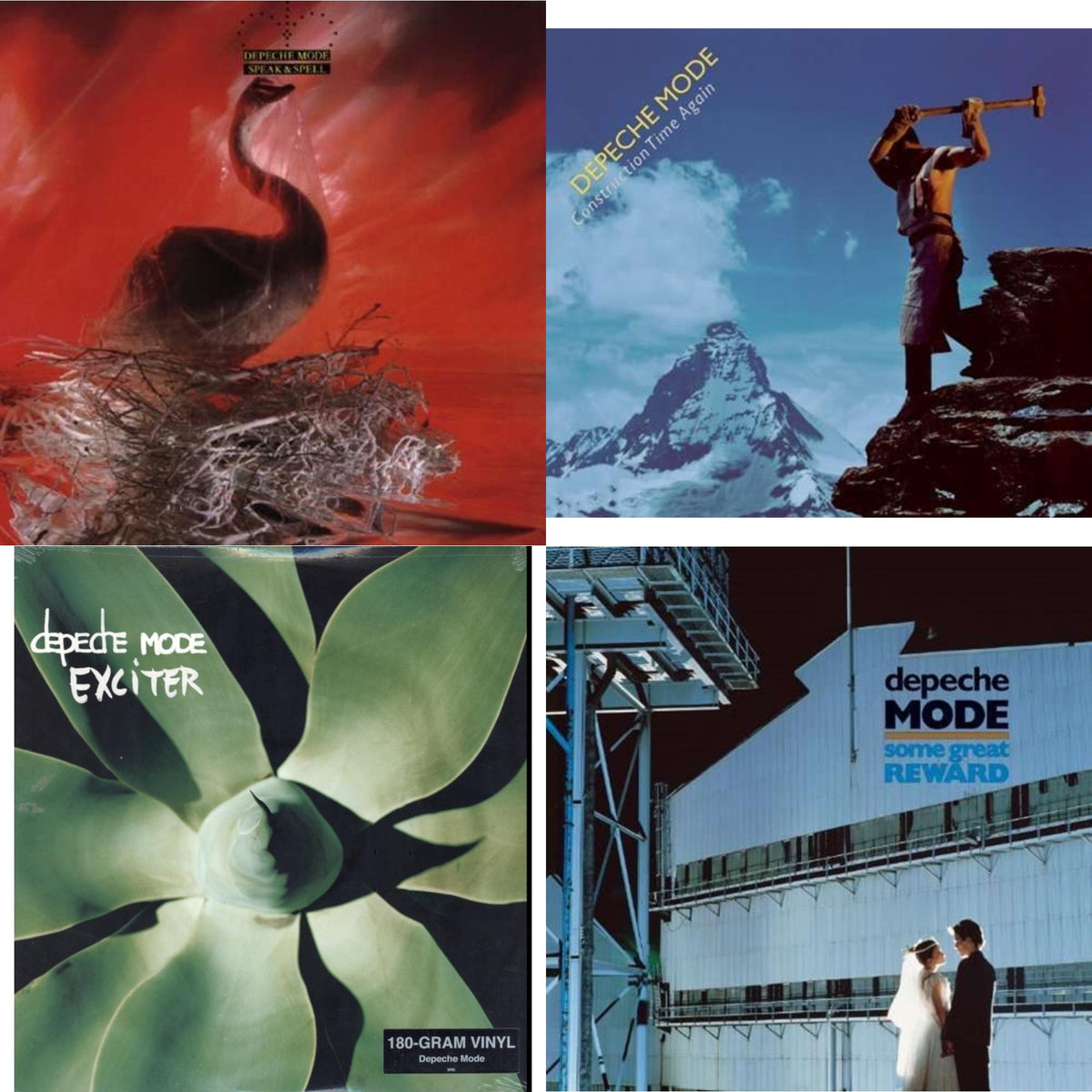This is a 4 LP Vinyl SKU bundle.
1.This LP Vinyl is brand new.Format: LP VinylMusic Style: Synth-popThis item's title is: Speak & SpellArtist: Depeche ModeLabel: RHINO/WARNER BROS.Barcode: 081227960889Release Date: 5/27/2014
2.This LP Vinyl is brand new.