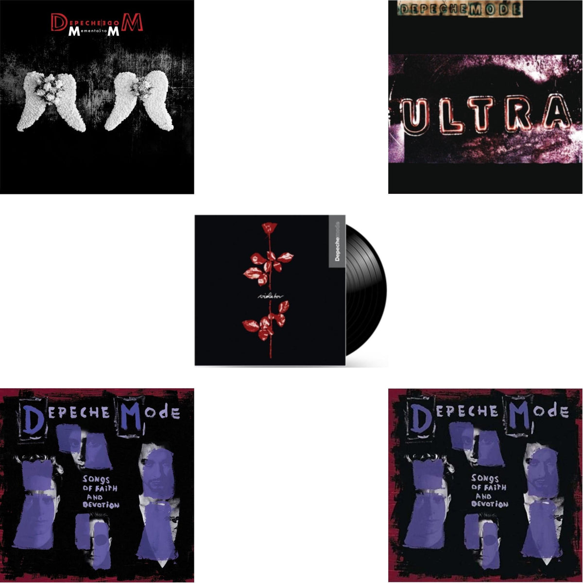 Memento Mori (2LP/Tri-Fold Jacket/Inner Sleeves/Poster) & Songs Of Faith & Devotion & Violator (180G) & Ultra & Songs Of Faith And Devotion (180G)
