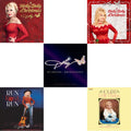 This is a 5 LP Vinyl SKU bundle.
1.This LP Vinyl is brand new.Format: LP VinylMusic Style: CountryThis item's title is: Holly Dolly Christmas (Ultimate Deluxe Edition)Artist: Dolly PartonLabel: WARNER RECORDSBarcode: 093624873174Release Date: 10/28/2022
2.This LP Vinyl is brand new.