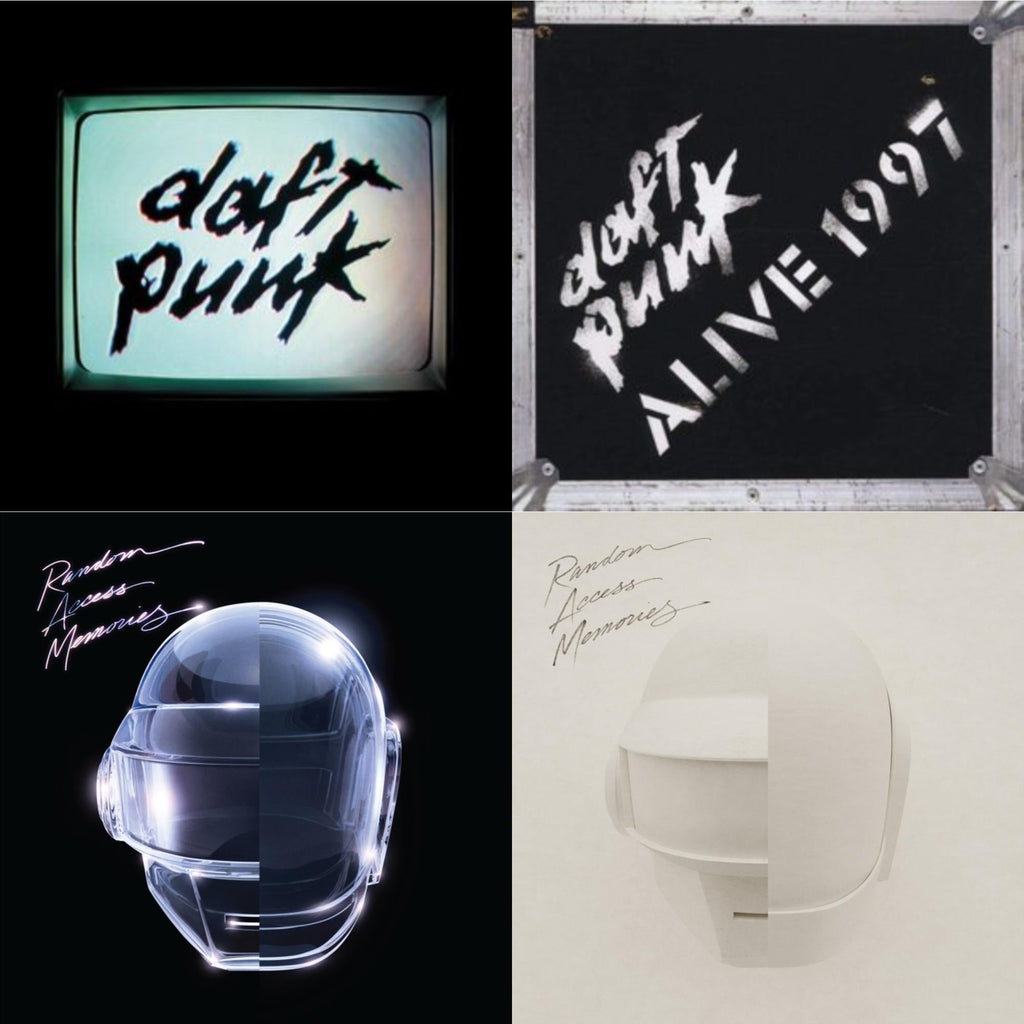 This is a 4 LP Vinyl SKU bundle.
1.This LP Vinyl is brand new.Format: LP VinylMusic Style: HouseThis item's title is: Human After All (2LP)Artist: Daft PunkLabel: ADA (6)Barcode: 190296611902Release Date: 9/9/2022
2.This LP Vinyl is brand new.