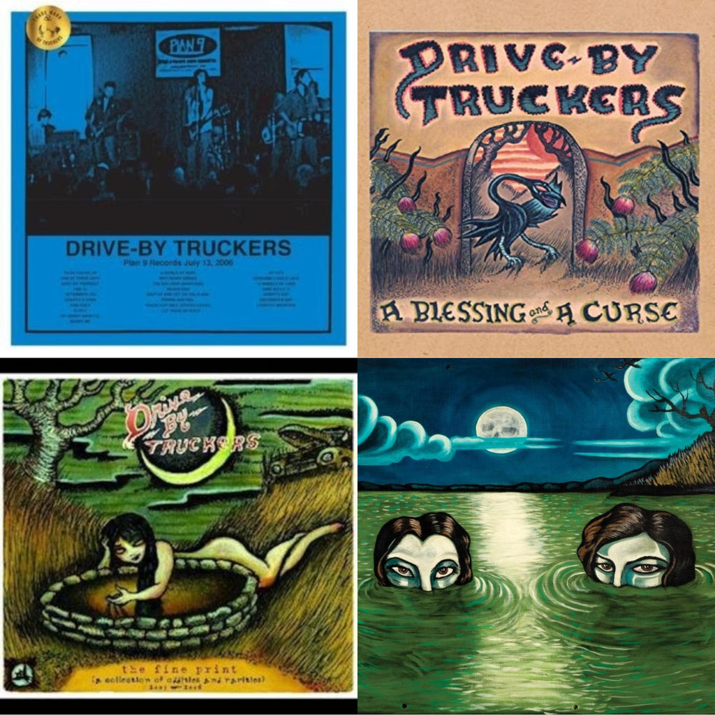 Drive-By Truckers - Plan 9 Records July 13, 2006 (3LP) & Blessing & A Curse (Clear With Purple Splatter LP Vinyl/Limited Edition/180G) & Fine Print (Clear With Green Splatter Vinyl/Limited Edition/2LP/180G) & English Oceans (10-Year Edition)