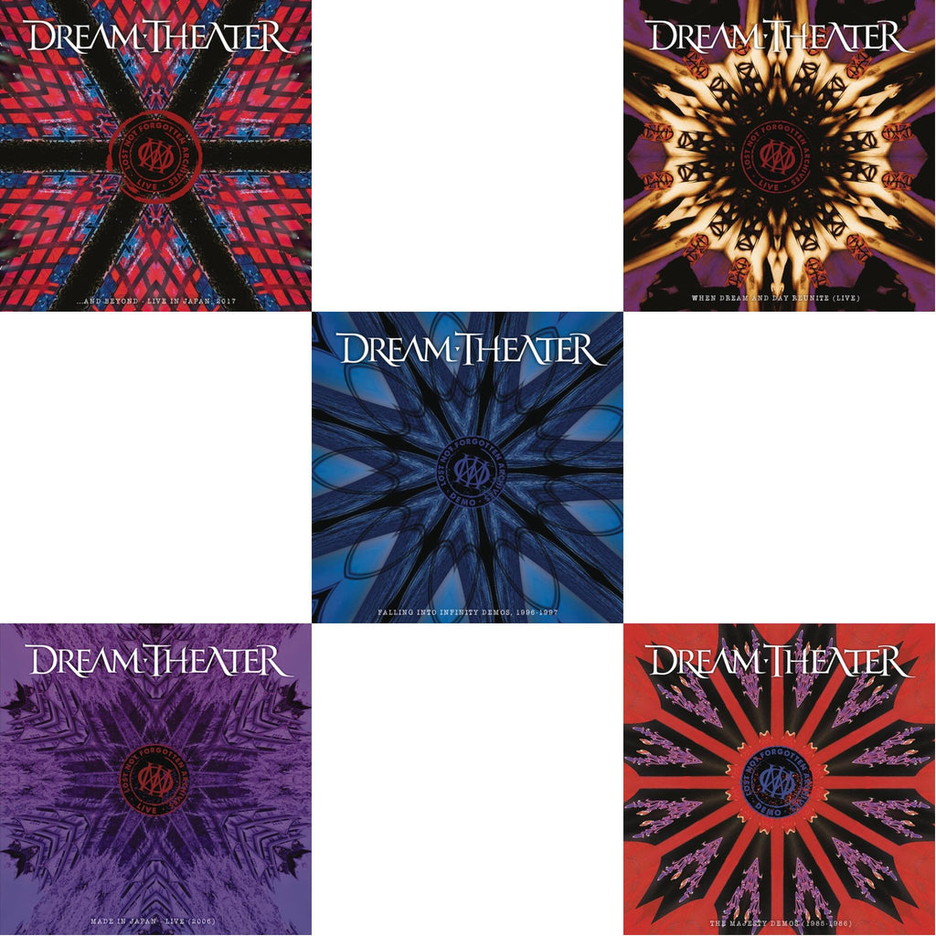 Dream Theater - Lost Not Forgotten Archives: When Dream And Day Reunite (Live) (2LP/CD) & Lost Not Forgotten Archives: The Majesty Demos (1985-1986) (2LP/CD) & Lost Not Forgotten Archives: ... & Beyond - Live In Japan, 2017 (2LP/CD) & Lost Not