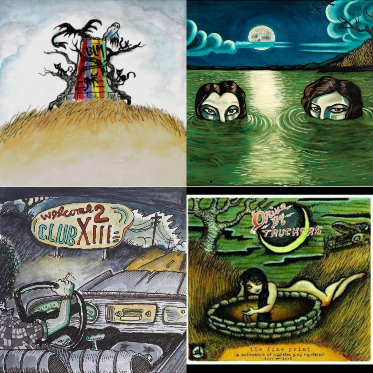 Fine Print (Clear With Green Splatter Vinyl/Limited Edition/2LP/180G) & New Ok (Red LP Vinyl) & Welcome 2 Club Xiii & English Oceans (10-Year Edition) (2LP/Sea-Glass Blue W/ D-Side Etching)