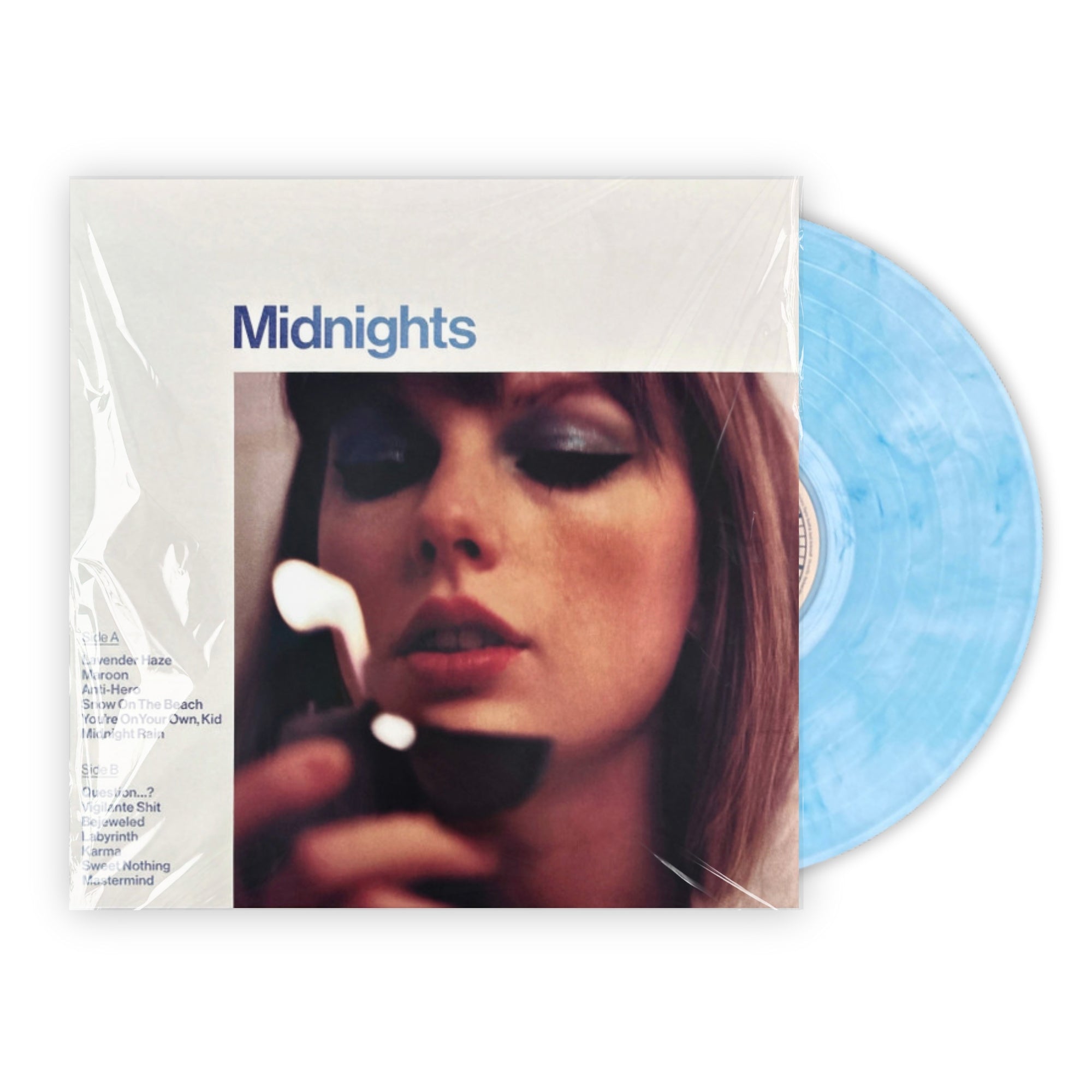 Taylor Swift - Midnights (X) (Moonstone Blue LP Vinyl) & Midnights (X) (Blood Moon LP Vinyl) & Speak Now (Taylor's Version) (Orchid Marbled Vinyl/3LP) & 1989 (Taylor's Version) (2LP/Crystal Skies Blue Vinyl) & Tortured Poets Department (X) (Ghosted